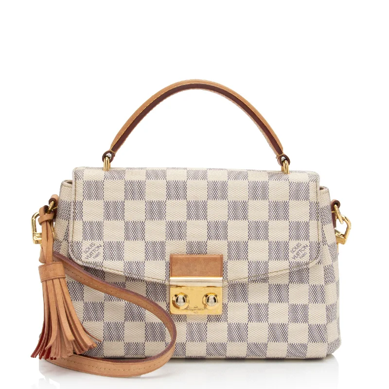 Louis Vuitton Damier Azur Croisette Shoulder Bag (SHF-WhCBUZ)