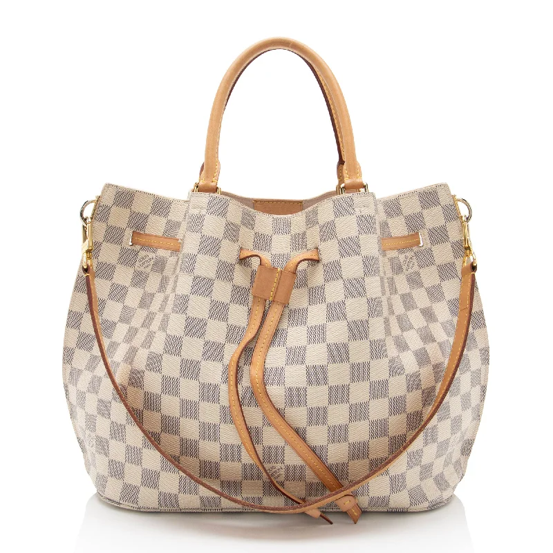 Louis Vuitton Damier Azur Girolata Tote (SHF-2cIloB)