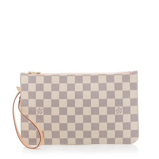 Louis Vuitton Damier Azur Neverfull MM Pochette (SHF-19777)