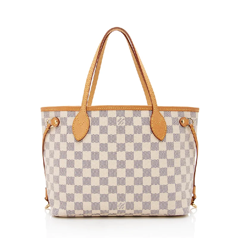 Louis Vuitton Damier Azur Neverfull PM Tote (SHF-17093)