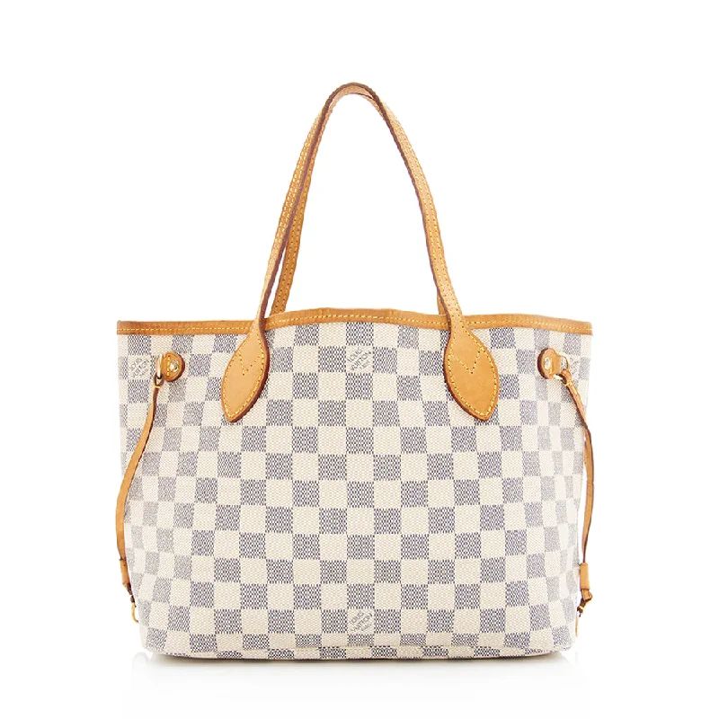 Louis Vuitton Damier Azur Neverfull PM Tote - FINAL SALE (SHF-19639)