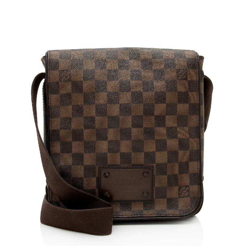 Louis Vuitton Damier Ebene Brooklyn PM Messenger (SHF-4CSmsb)