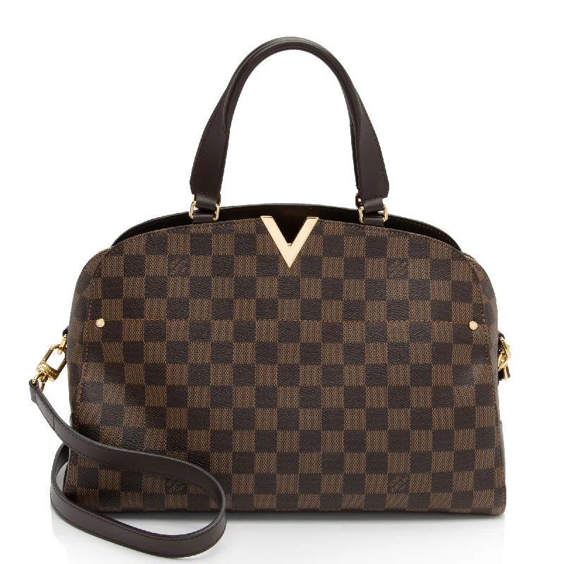 Louis Vuitton Damier Ebene Kensington Bowling Satchel (SHF-OyYSEG)