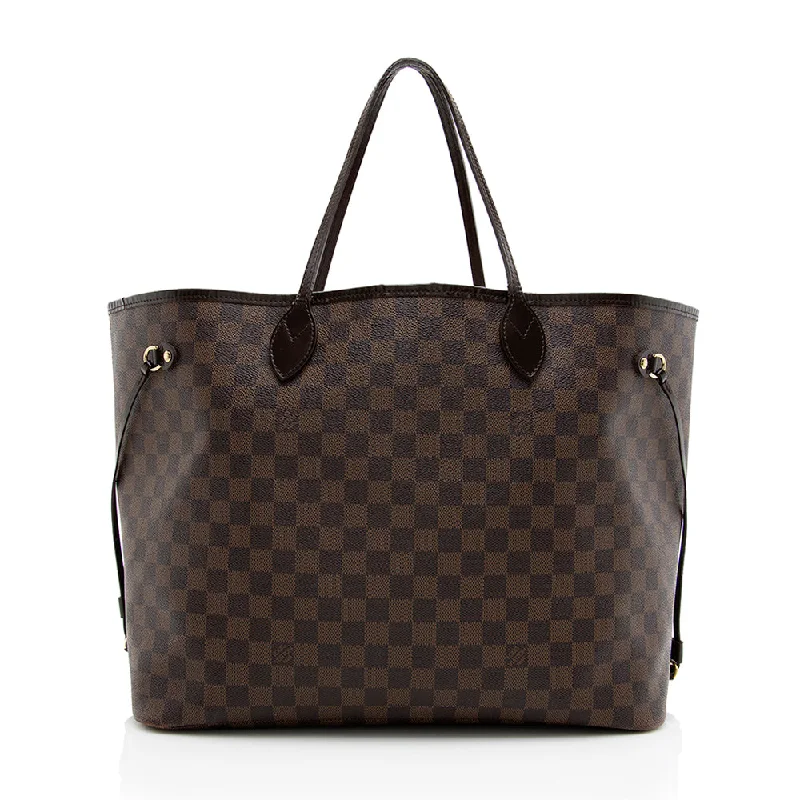 Louis Vuitton Damier Ebene Neverfull GM Tote (SHF-18523)