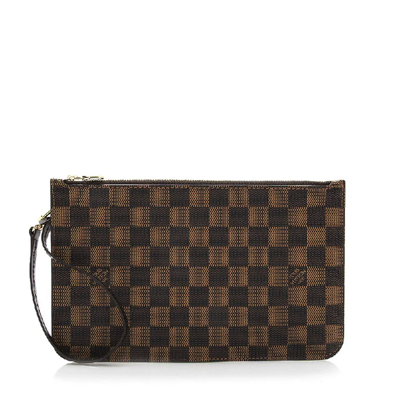 Louis Vuitton Damier Ebene Neverfull MM Pochette (SHF-18678)