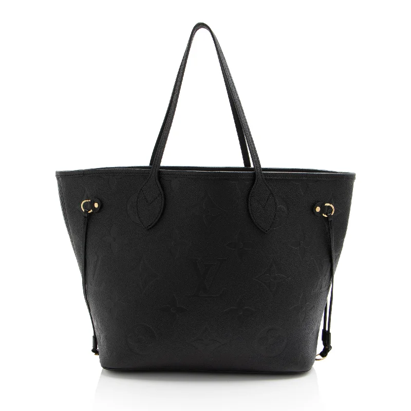 Louis Vuitton Giant Monogram Empreinte Neverfull MM Tote (SHF-AGdNPe)