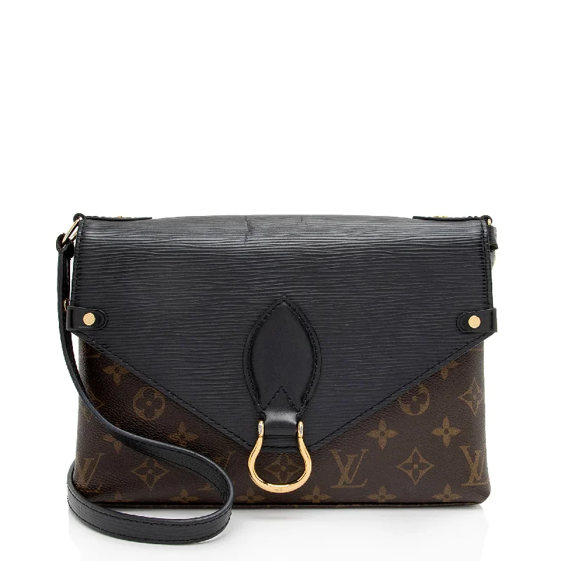 Louis Vuitton Monogram Canvas Epi Leather Saint Michel Shoulder Bag (SHF-aOrIRJ)