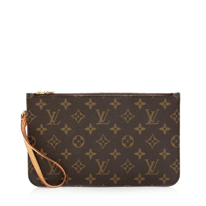 Louis Vuitton Monogram Canvas Neverfull MM Pochette (SHF-20266)