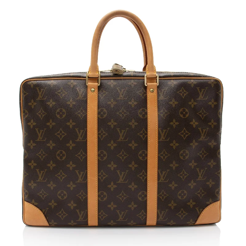 Louis Vuitton Monogram Canvas Porte Documents Voyage Bag (SHF-ajQncv)