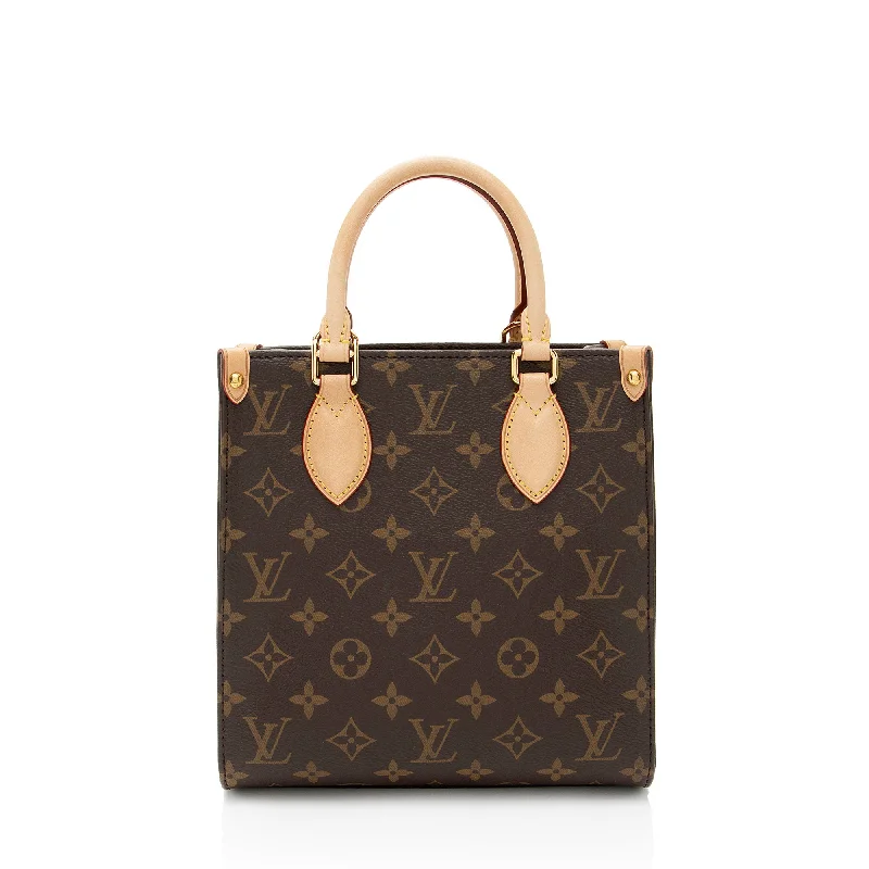 Louis Vuitton Monogram Canvas Sac Plat BB Tote (SHF-jjfyxK)