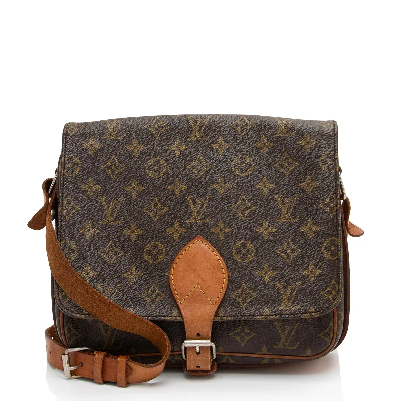 Louis Vuitton Vintage Monogram Canvas Cartouchiere GM Shoulder Bag (SHF-4wWmw7)