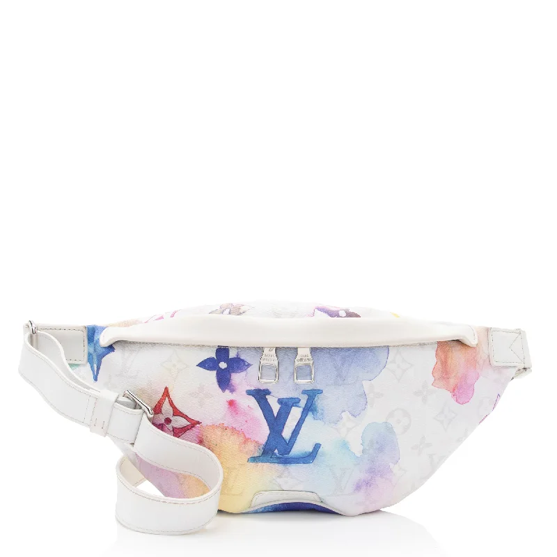 Louis Vuitton Limited Edition Monogram Watercolor Discovery Bumbag (SHF-m8OpHk)