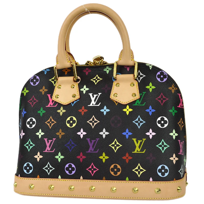 Louis Vuitton 2011 Black Monogram Multicolor Alma PM M40444