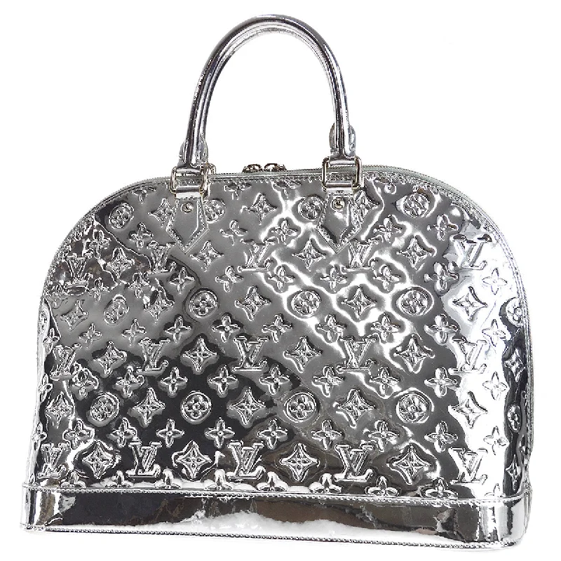 Louis Vuitton 2008 Alma MM Handbag Monogram Miroir Silver M93623