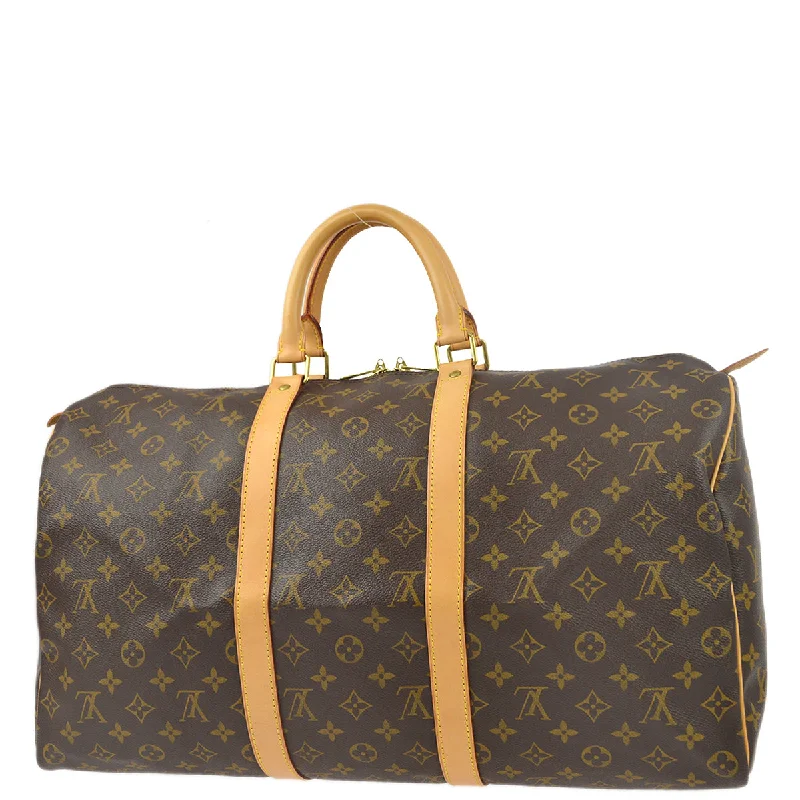 Louis Vuitton 2003 Monogram Keepall 50 Duffle Travel Handbag M41426