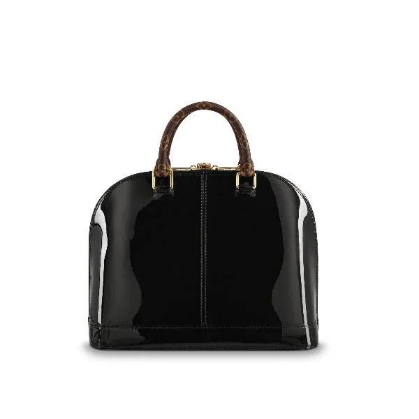 Louis Vuitton Alma PM Bag Patent Leather Black