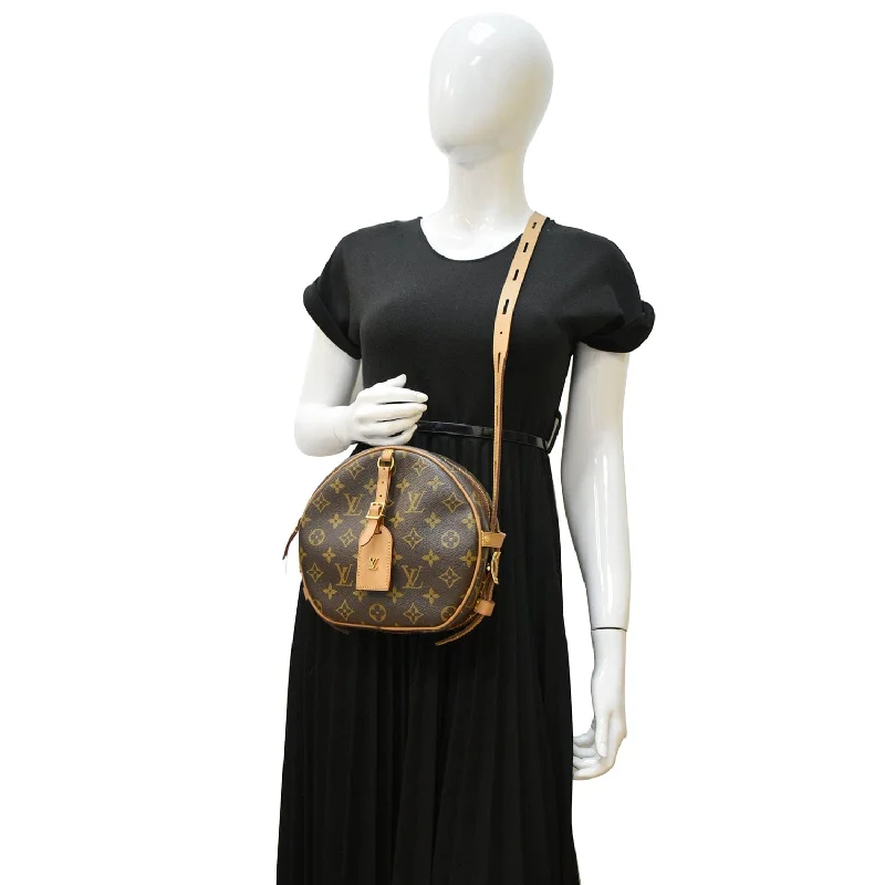 LOUIS VUITTON Boite Chapeau Souple Monogram Canvas Shoulder Bag Brown