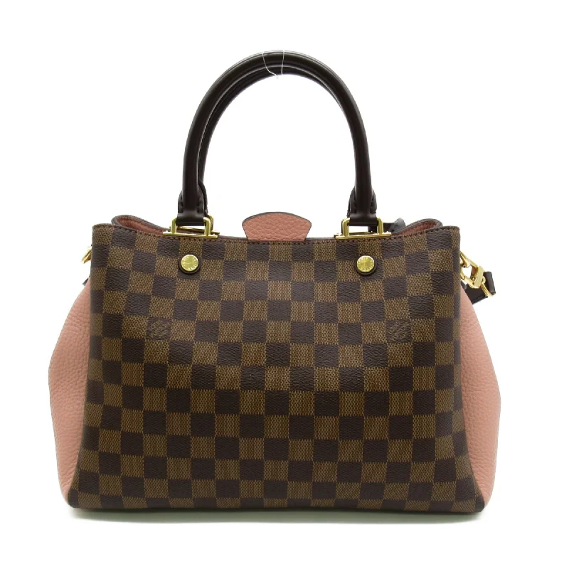 LOUIS VUITTON Brittany Shoulder Bag Brown Magnolia Damier PVC coated canvas N41674