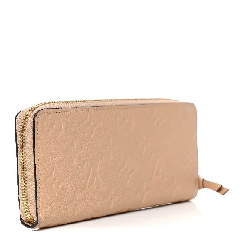 LOUIS VUITTON CLEMENCE MONOGRAM EMPREINTE LEATHER WALLET