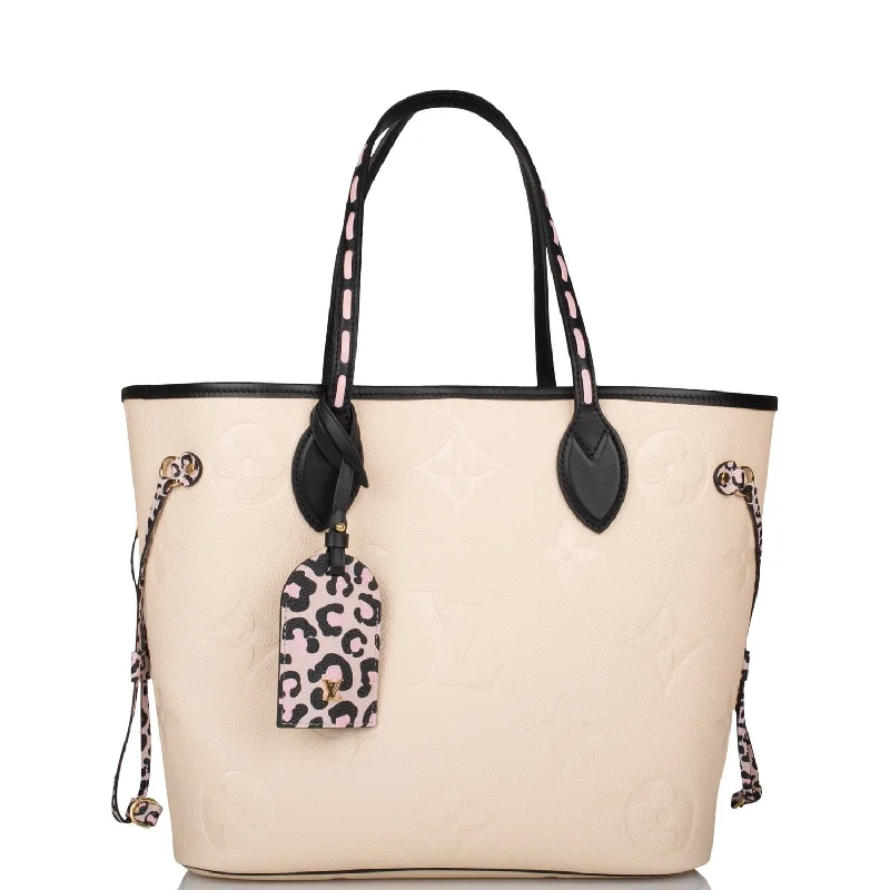 Louis Vuitton Cream Wild At Heart Giant Monogram Empreinte Neverfull MM