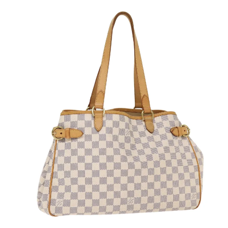 LOUIS VUITTON Damier Azur Batignolles Horizontal Tote Bag N48172 LV Auth 87898