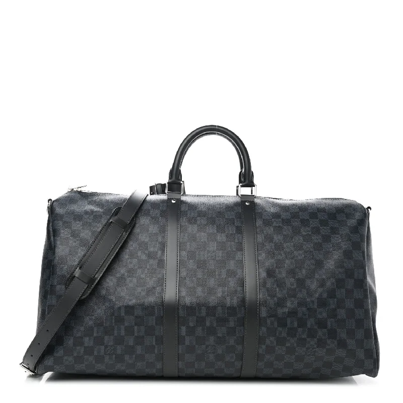 LOUIS VUITTON DAMIER GRAPHITE KEEPALL BANDOULIÈRE 55