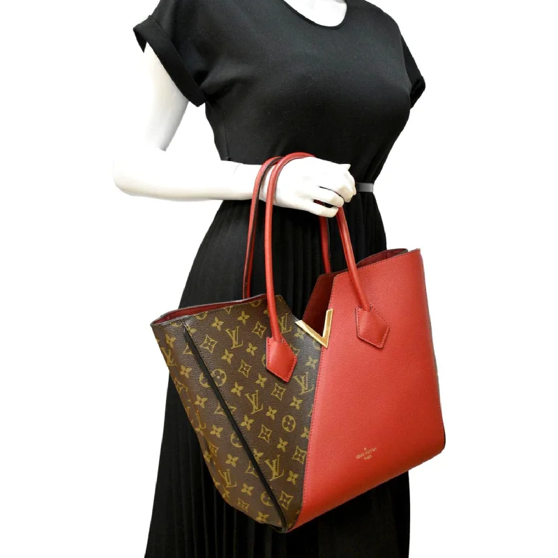 LOUIS VUITTON Kimono MM Monogram Canvas Shoulder Bag Red