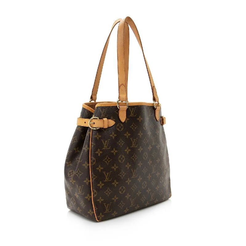 Louis Vuitton Monogram Canvas Batignolles Vertical Tote (SHF-22448)