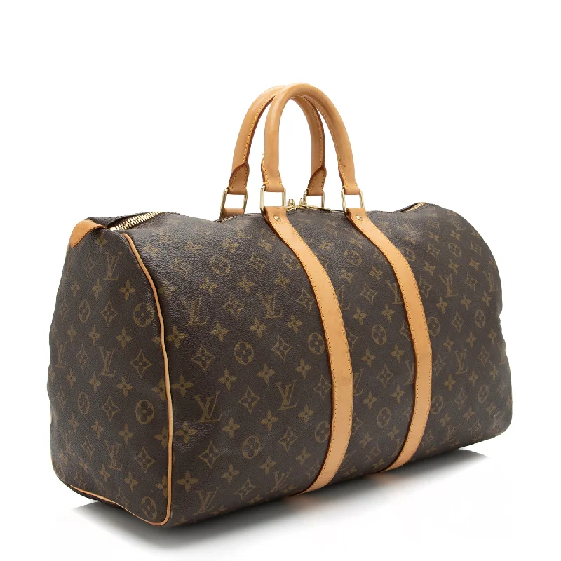 Louis Vuitton Monogram Canvas Keepall 45 Duffle Bag (SHF-23448)