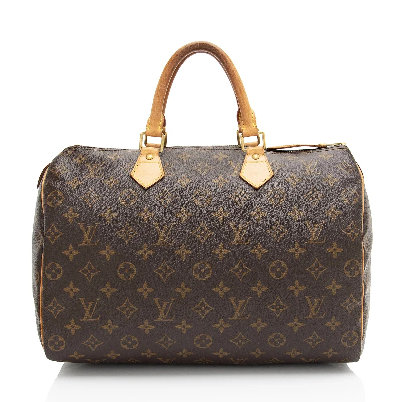 Louis Vuitton Monogram Canvas Speedy 35 Satchel (SHF-wdK2Fs)