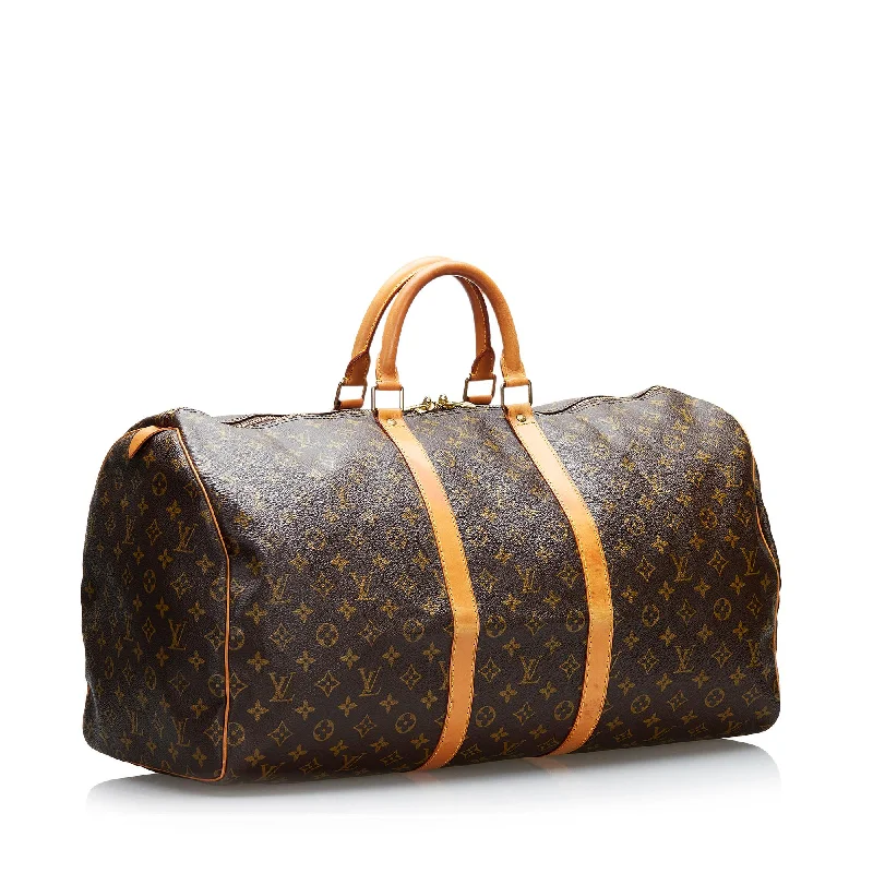 Louis Vuitton Monogram Keepall 55 (SHG-37159)