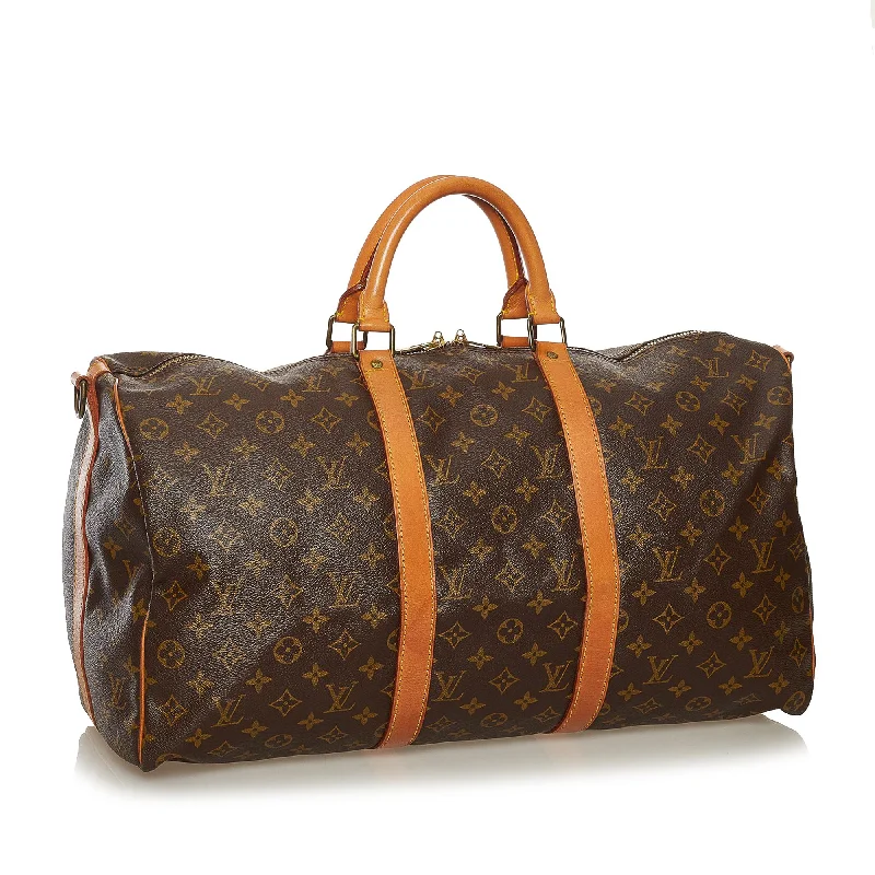 Louis Vuitton Monogram Keepall Bandouliere 50 (SHG-34411)