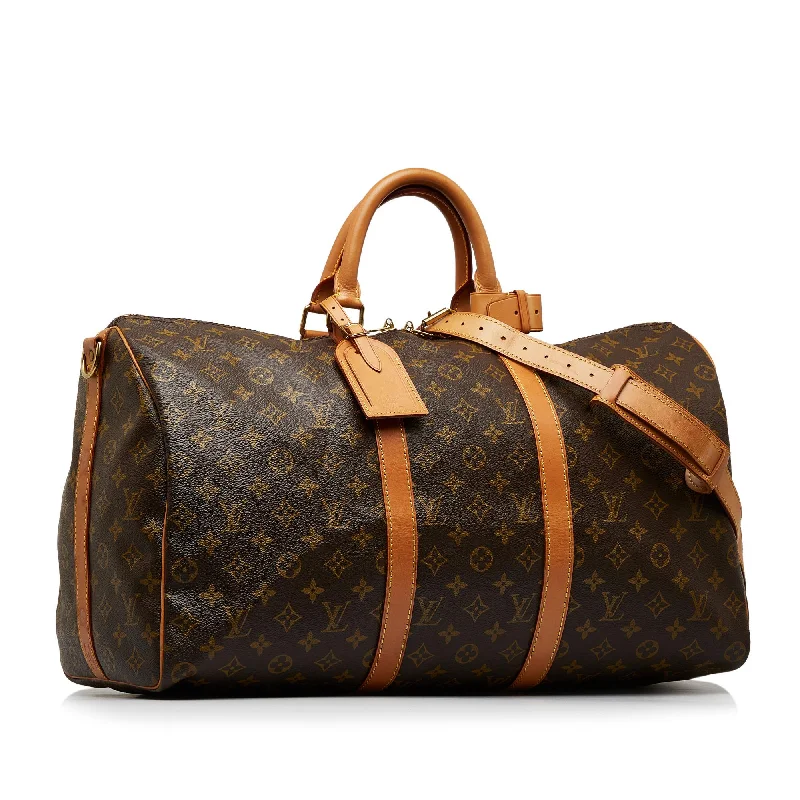 Louis Vuitton Monogram Keepall Bandouliere 50 (SHG-ZVMjvJ)