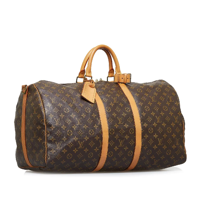 Louis Vuitton Monogram Keepall Bandouliere 55 (SHG-rXqYWS)