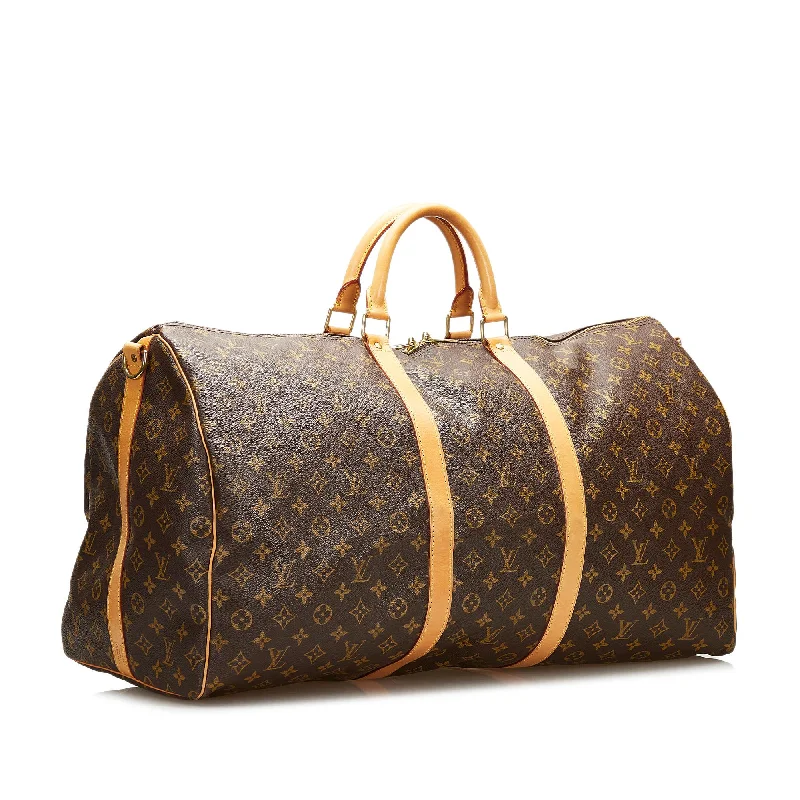 Louis Vuitton Monogram Keepall Bandouliere 60 (SHG-35997)