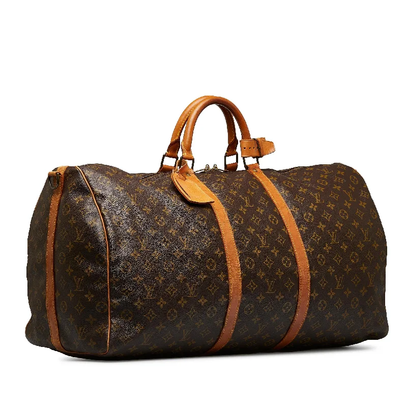 Louis Vuitton Monogram Keepall Bandouliere 60 (SHG-5VA39a)