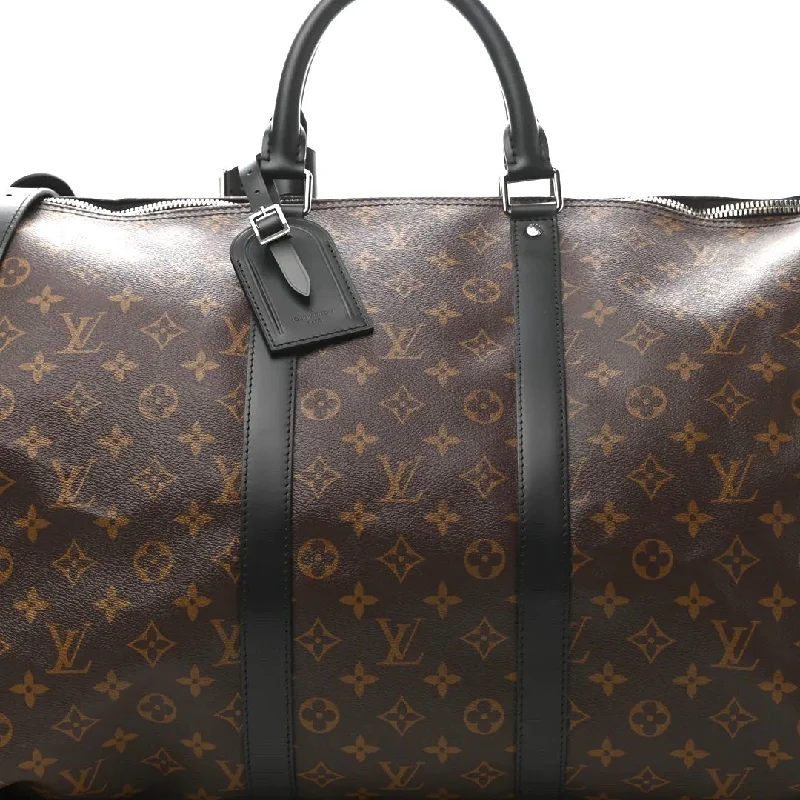 LOUIS VUITTON MONOGRAM MACASSAR KEEPALL BANDOULLIERE 55