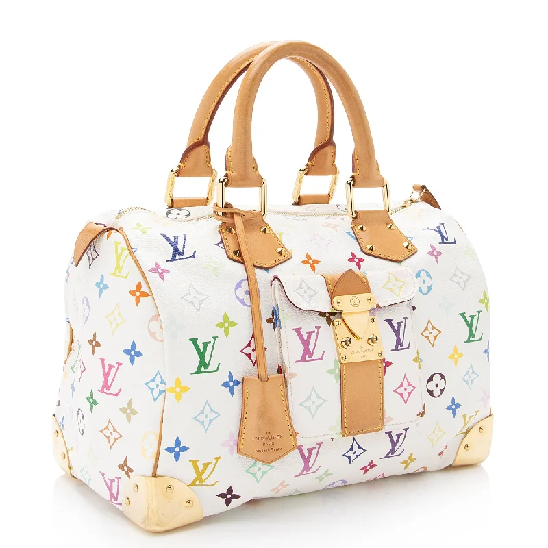 Louis Vuitton Monogram Multicolore Speedy 30 Satchel (SHF-Hnt6bW)