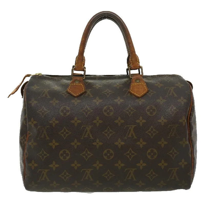 LOUIS VUITTON Monogram Speedy 30 Hand Bag M41526 LV Auth rz440