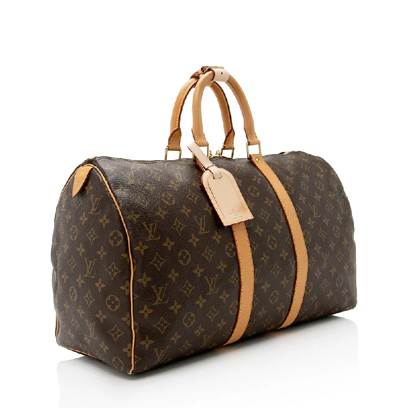 Louis Vuitton Vintage Monogram Canvas Keepall 45 Duffel Bag (SHF-21026)