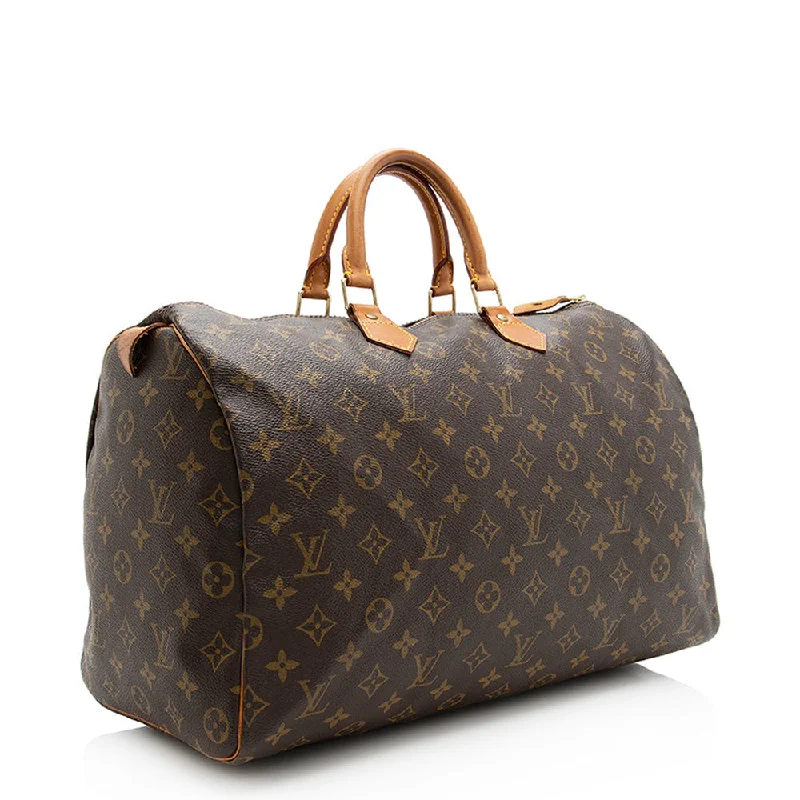 Louis Vuitton Vintage Monogram Canvas Speedy 40 Satchel (SHF-20189)