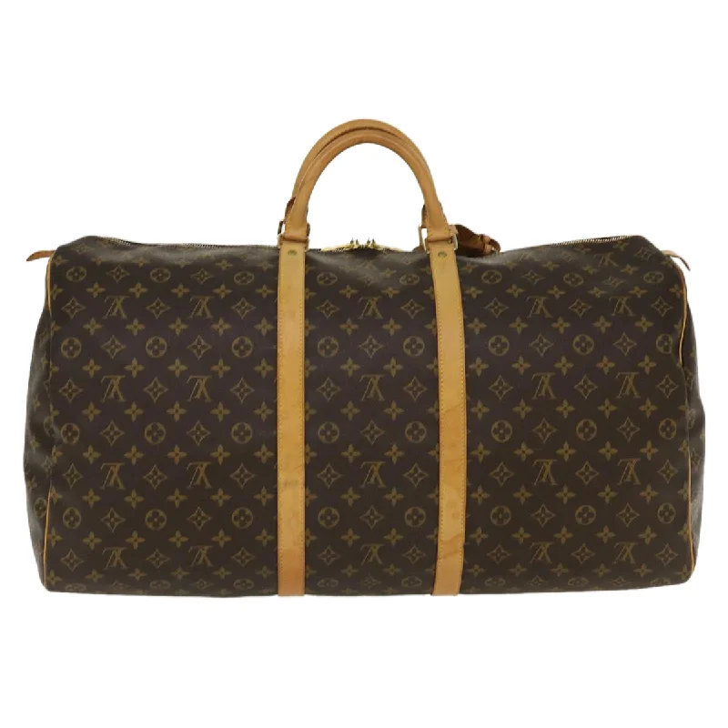 Louis Vuitton Brown Canvas Keepall 60 travel bag