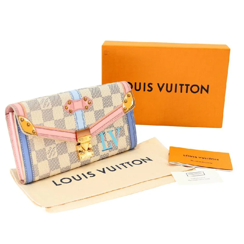 Louis Vuitton Azur GM Portofeuille Trunk Collection Wallet LV-S0401P-0009