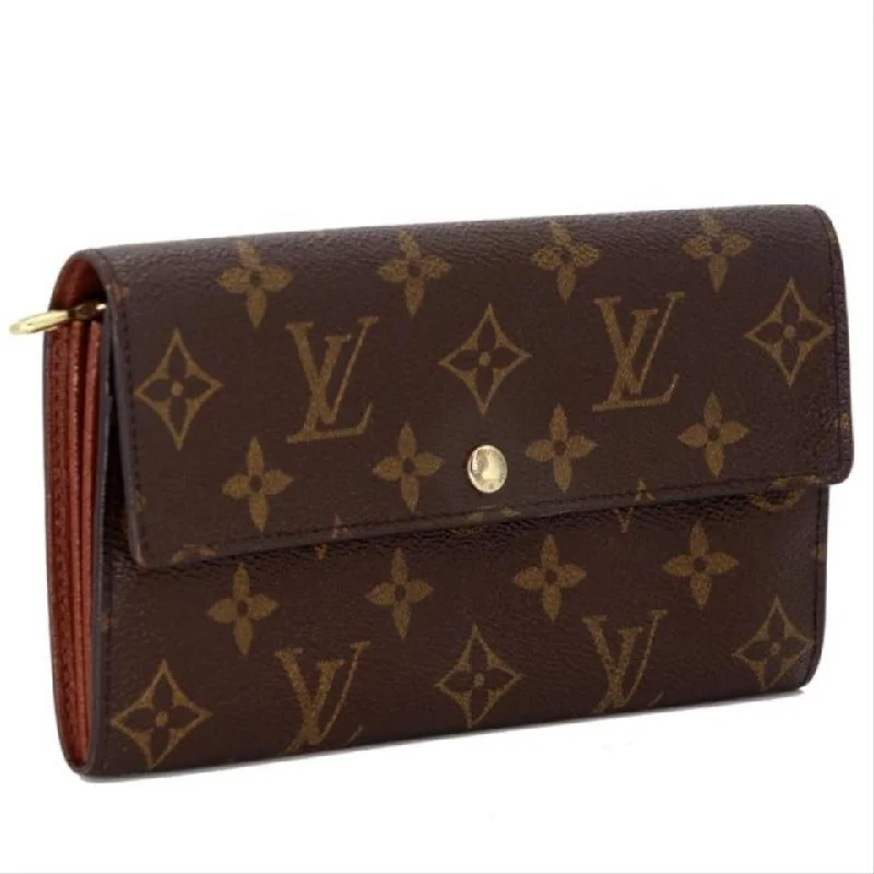 Louis Vuitton Brown Monogram Canvas Sarah Gm Long Trim Wallet