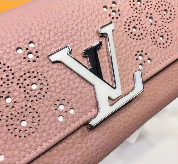 Louis Vuitton Compact Wallet Taurillion Leather Magnolia