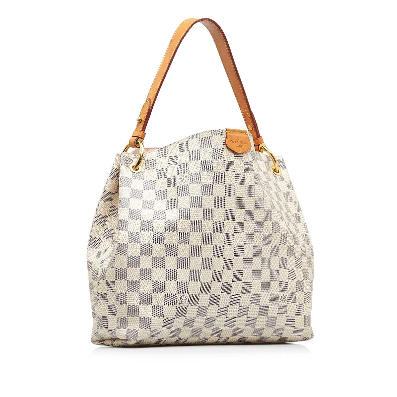 LOUIS VUITTON Damier Azur Graceful PM Shoulder Bag