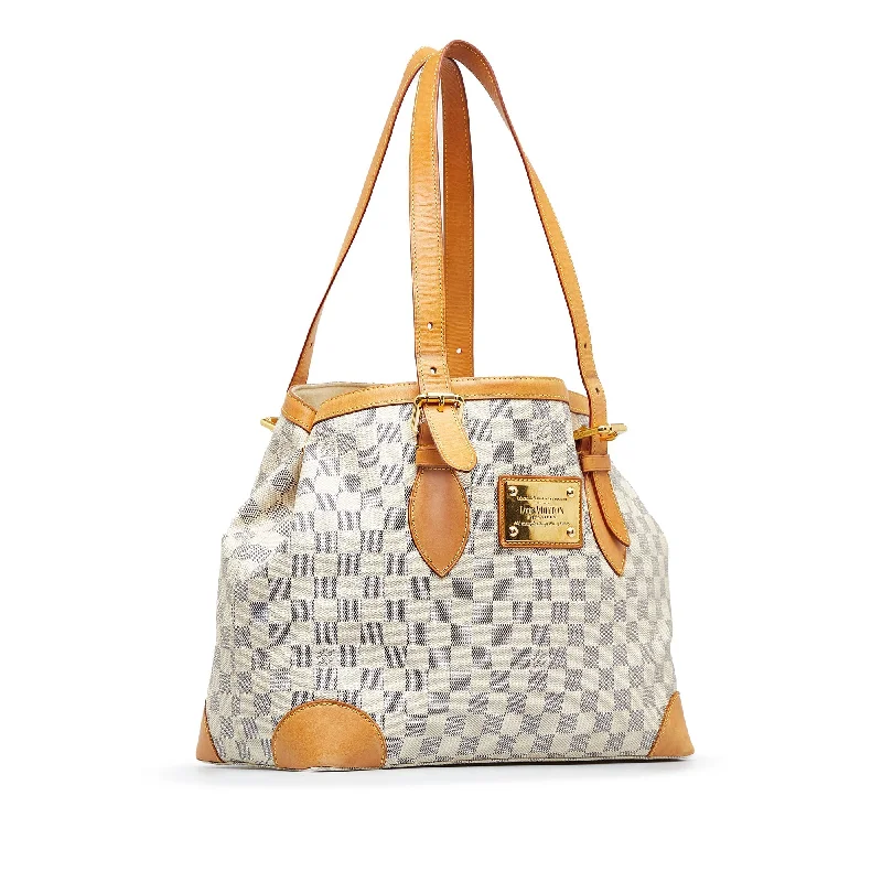 LOUIS VUITTON Damier Azur Hampstead MM Tote Bag