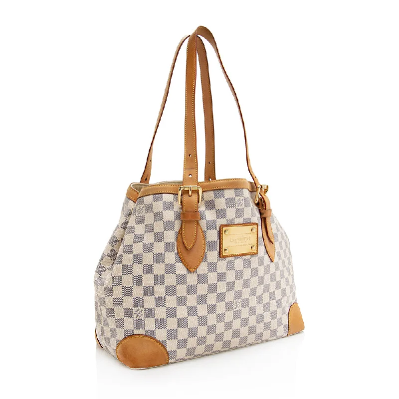 Louis Vuitton Damier Azur Hampstead MM Tote (SHF-21018)