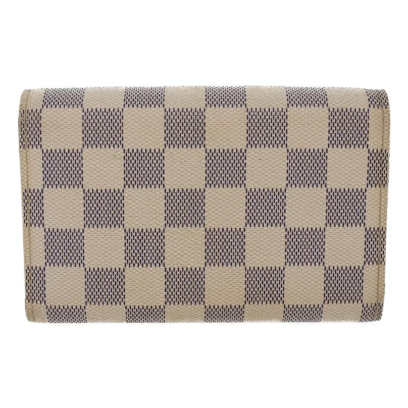 LOUIS VUITTON Damier Azur Portefeuille Alexandra Wallet N63068 LV  48625