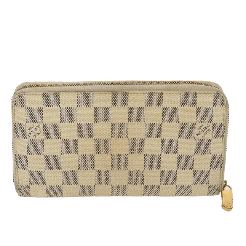 LOUIS VUITTON Damier Azur Zippy Organizer Long Wallet N60012 LV Auth 38241